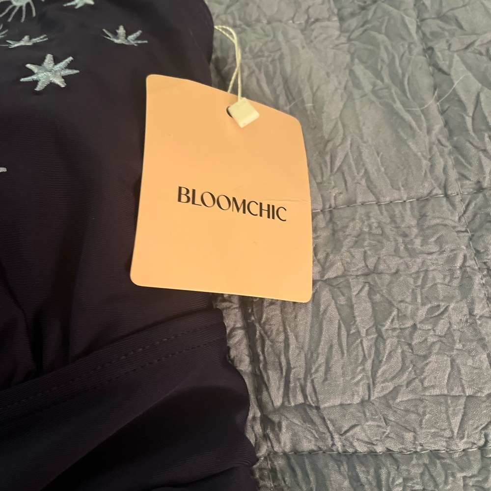 Bloomchic Navy Swim Dress NWT Women’s size 10 - Picture 3 of 6